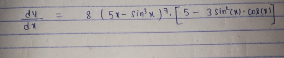 dy da 8 ( 53 - Sinu 195 3 sin(x) cos(1)