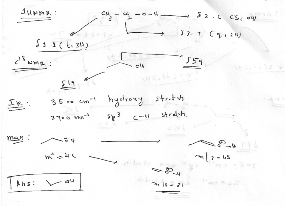 d zos cscow 1 H NMR: Tech - a -o- H L dal(to 3H) 83-7 (912H) cewme um oA - 35.0 cm 2900 ant hydroxy sp3 Cah stretch stretch.