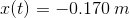 x(t)=-0.170\: m