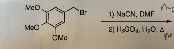 Meo Meo YB 1) NaCN, DMF 2) H2SO4, H2O, A. Meo ОMe