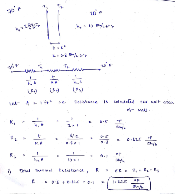 S T T 7000 20 . 23tu h₂ = 10 Bru/nitthof . $12 h . t-6 k=0.8 Bru/niftof 70 min i min mo (Ro) (Ry (R3) let Az ift2 ine. Resis