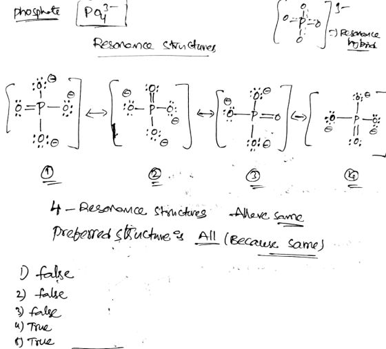 phosphate 3) Resonance Resonance structures I hybrid p=- > Ø- - > >= = :O:OJ LOJ L 10:01 L i O 6- ☺ -= 0.0: 1 DU 4- Resona