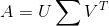 Α = UΣvΤ