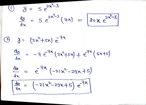 2443 O = 58 2지즌3 5e (4) da dy 2723 - 20x e dy da 3 = (3x+sx) ex -i e (35) + et (6x4s/ e7 (-x-- 24x45) (-21x2-298+5) N dy - da