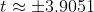 tapprox pm 3.9051