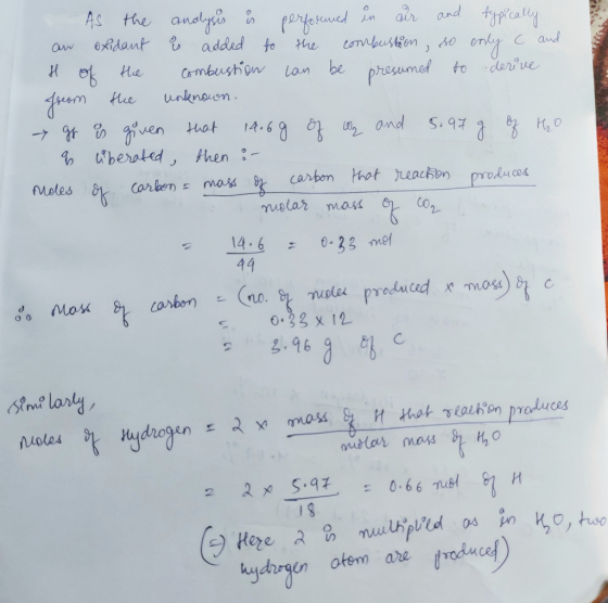 As the analysis is performed in air and typically an oxidant å added to the combustion , so only c and H of the combustion ca