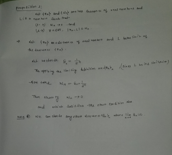 proposition ti Ket of and and a wale are two sequence of real numbens and Liba number such that (a) Wn to and (4.b) unen, Inn