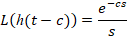 CS e L(h(t-c) S