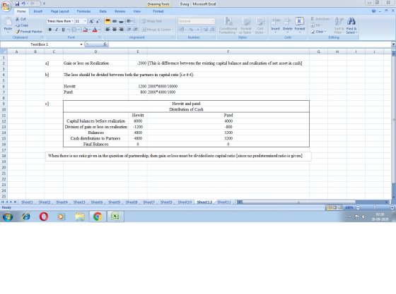 X Cla 9 Drawing Tools 9.aug - Microsoft Excel Home Insert Page Layout Formulas Data Review View Format X n! % Cut Σ AutoSum T