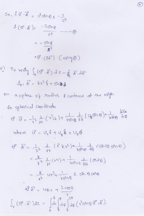 So, f7 à = ssinax - 3 . f (P. À = -3sing 6 dr -- sind 83 7. (AA). [using ) c) To verity So CEP Ås d z = & A. da for à e kr 2