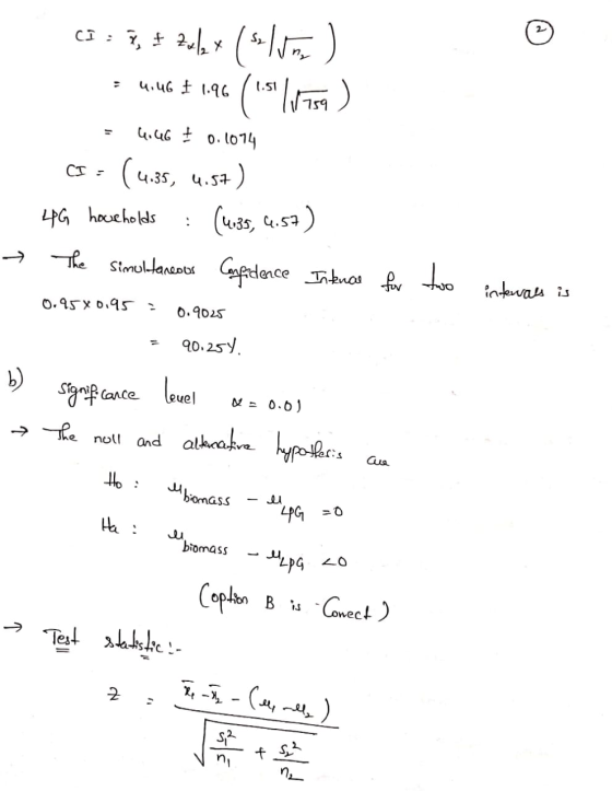 CI = 7, + Zelex (slo) 4.46 1.96 (15! (1759) = 4.46 $ 0.1074 cs (.35, 4.5+) 48 houeholds : (1:35, 4.57) The simultaneous Confi