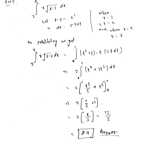 So)? when bet dr3= ² . s dx = atat 7:3 7 Z=0 and, when Z=1 x=4 on sulshituting we get $ 157-a de = 5(2-3). + (27dt) - 2 4 1 =