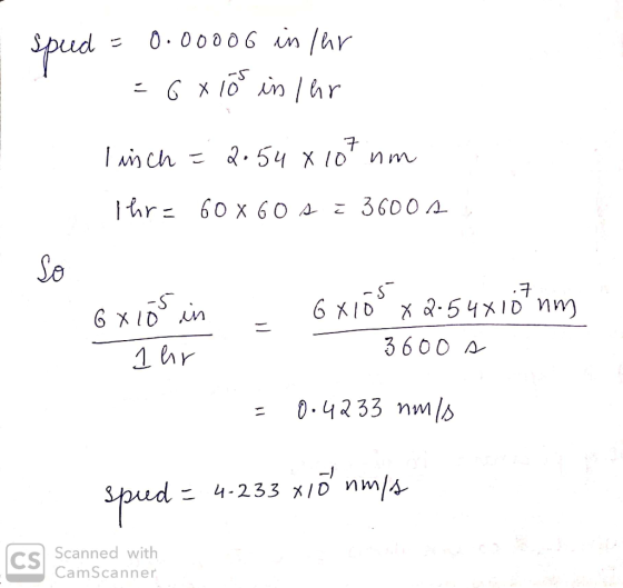 0.00006 An hr sped I anch . 54 X 1D 3600 A hr 60 x 60 A So - S 6 KID -S I 3600 A 1 hr 0.4233 nms 4-233 x/D nm/s Scanned with
