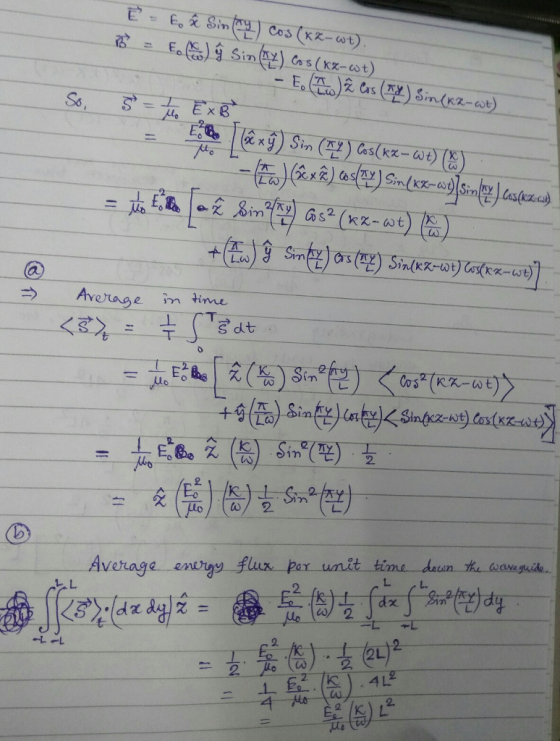 So → Average mtime Ta Average enuy flux per wnit time haun he ssgike 2. 2L 2
