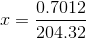 0.7012 204.32