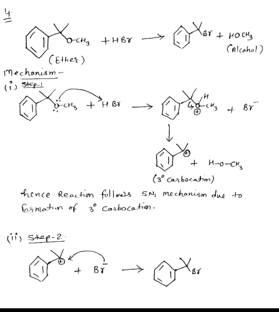 (Alcohol ) Elher mechonism - Sic CH BY 3 3 once Reachom me chanism due tio (11) SAap-2
