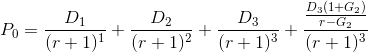 D:(1+G2) D D 0 = (r + 1)1 + (r + 1)2 + (r + 1)3* (r + 1)3 + D3 + 1-G2