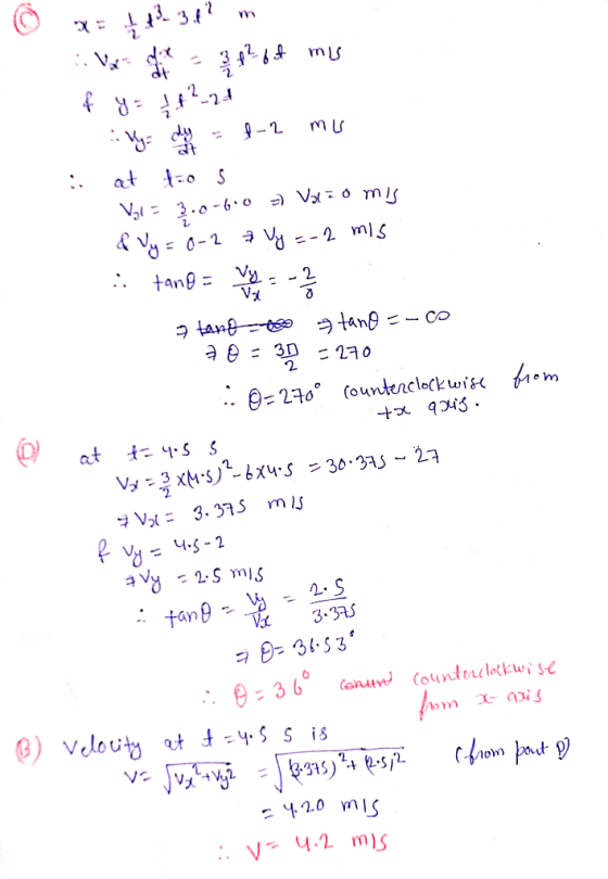 9-2 dt Vl3.0-60 a Vao m Is tang V tan tang = - Co 2 210 (ountencleckwi em at s 30.3A - 2 V 3. 35 mIs V = ५. -2 a vy2S m fan 3
