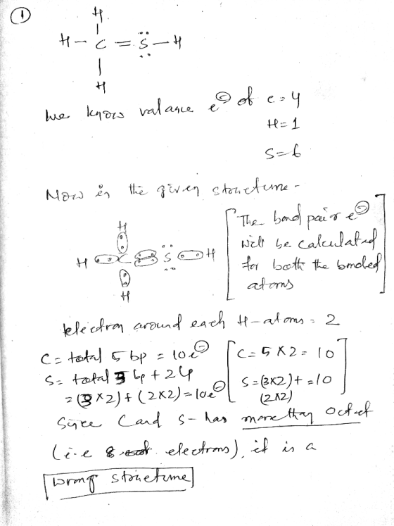 H- 6 =.5-H e of e=4 Lue know valance H=1 s-6 How in the given stonetune. ( The band pair of I will be calculated HRB sooth fo