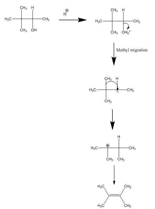 CH3 H CH3 H Нас- CH3 Нас CH3 CH3 OH CH3 OH2 Methyl migration CH3 H CH3 CH3 H3C CH3 CH3 CH3 H3C CH3 Нас CH3