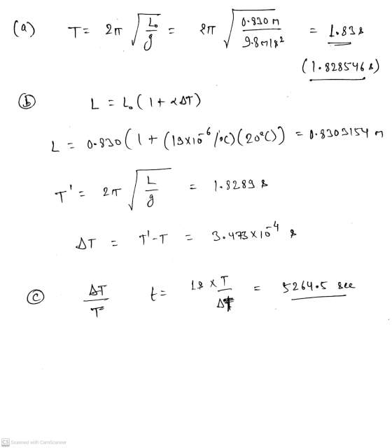 (a) 丁: 2n 11 RT 6、310n 9.8 alg2 1、818 (1.8285964) (D) L = 1.(1+ AAT) (1+ (laxis forco(gcc)) - 0-310S1n L- 0-3o 二 1.3289 k T: