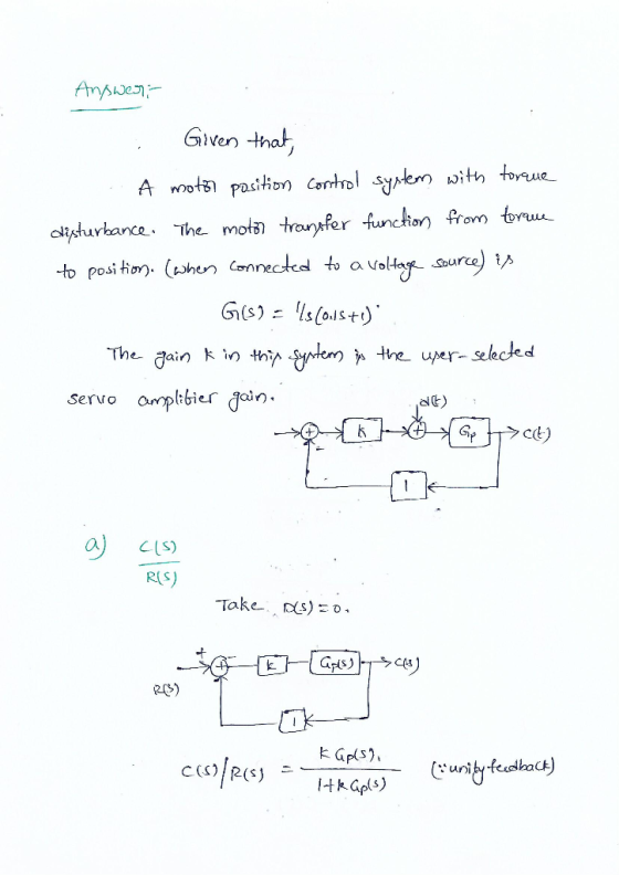 Given that the uper-seleced Orrpkfier jin. Servo alt) a) cls) R(S) GFis) 209) K GPS)