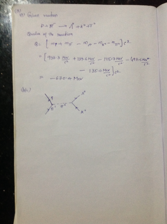 a Giren reaction p+*° - 1°+°tu® Stalin of the reaction & [mp - mr – Momo - Jc 2 [938.3 MV + 139.6 MV – 1157 her - 497 56 Met