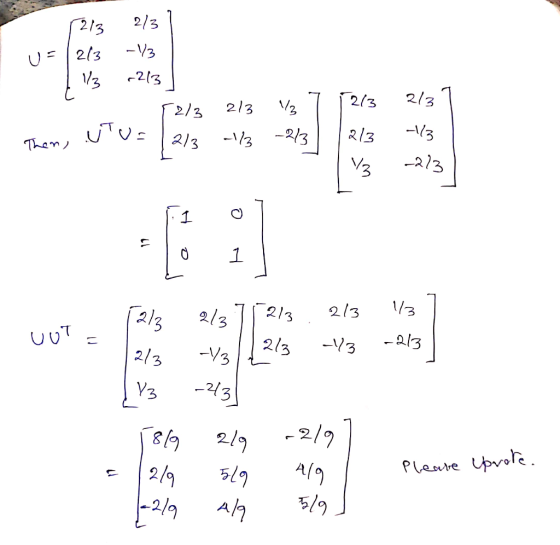 2/3 [2/3 -V3 2/3 213 1/3 2/3 2/3 2/3 2/3 R/3 U৩= 13 -2/3 2/3 213 3 Than 1 17 1 1/3 2/3 213 2/3 213 2/3 -V3 2/3 -V3 2/3 23 2/9