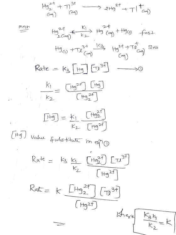 T34 - - at Hg 2 (aq) + T131 (ag) Q Ho TT mech 27 K kz Tyq coq KI at Hazy A Hej Can + Hg(6) fast . Hog) + Test 1 Hght the chan