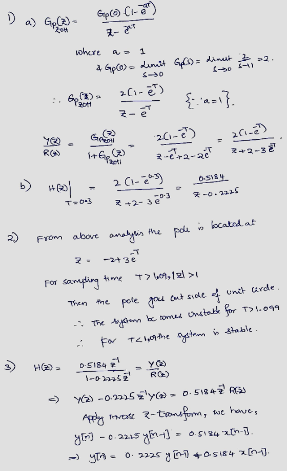 D a) Gp (2) - Gpo C1-es) a) GpCZ) - Z- pat dinit Gps) = 2 2. so sto where a= 1 4 Gp(o)= Limit 5- 0 :: 6p (7) 261- ēt) z - ě Y
