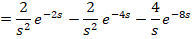 2 2 = -23 -4s e 4 -8s -e S s 52 S