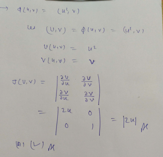 a (4,0) = (U?, v) (U,V) Pluiv) = (u?, (u², vi U(UAV) - uz V luiv) = V au du JCU,V) = au 2 v du 2 a v à v zu O - - Rul O - pe