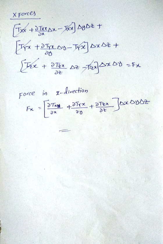 X Forces OYC od 2-2 Force in χ_Qivection っu