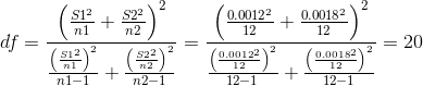 0.00122 0 0.00182 12 0.00122 12-1 7 12 df 20 0.00182 n1-1 12-1
