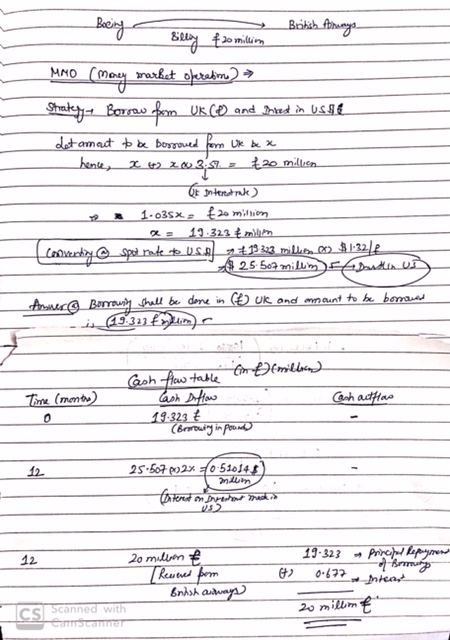 Boeing Silly f20 million British fungo MMO (Money market operations) State Borrow from UK (D) and Shred in USSC det amout to