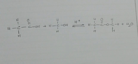 H-C-C-OH + H- _C-0H JclH ullH Ht H 40 W -C-2-0-C-4 + 4, 0. .