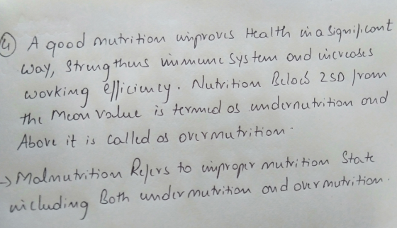 4) A good mutrition unproves Health in a significant way, strengthens immune system and increases working efficiency. Nutriti