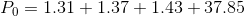 Po=1.31 + 1.37 +1.43+37.85