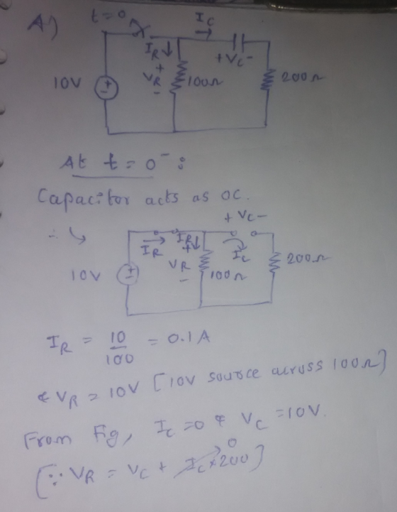 200 Capacttor acts as ac V卜 r, フ 10 -o.IA lco