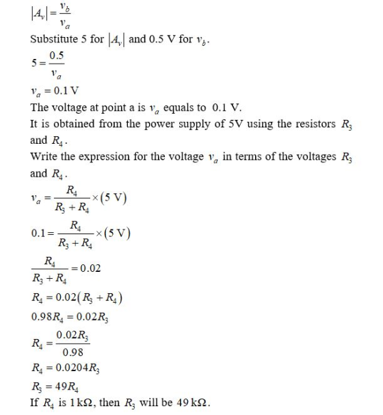 14,2 a Substitute 5 for A and 0.5 V for v 0.5 5 G 0.1 V 1 The voltage at point a is va equals to 0.1 V It is obtained from th