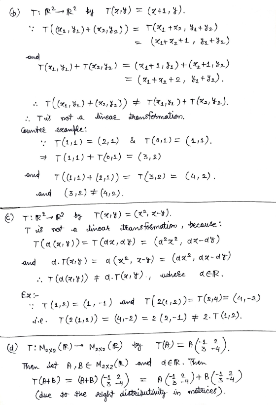 T: R² R² by T(274) (2+1,8). : T (22,83) + (22,42)) = f(xq +22, +42) (22++1, 4+42) and T(24,42) + T (82742) = (84+1,71)+(2+1,4