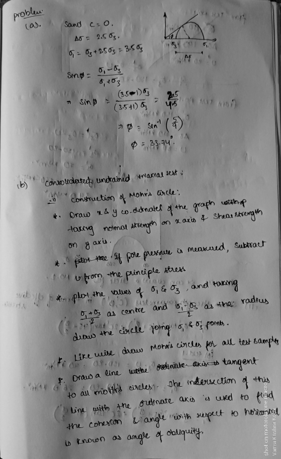 problem cas, Sand C=o. A6= 2.5. ! o Oy +2583= 3.503 Ag Sing= & sing = 07 ooz 6, 603 e out (351) 2:45 (3.5+1) 8 पह = Sin ( (3)
