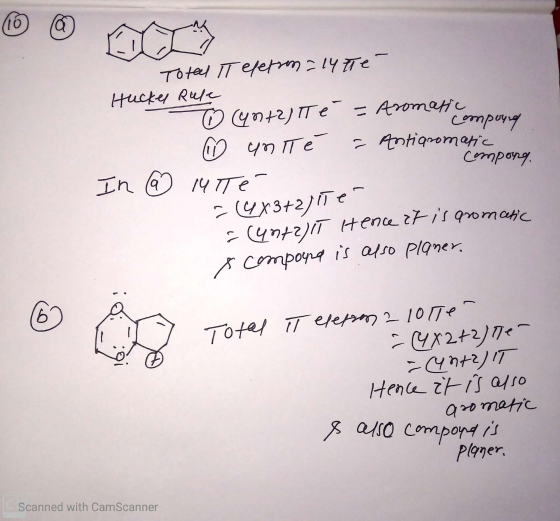 Totel eyet - 19 е- Hucker Rule To cynt2) Te = Aromet compound 1 unité = Antiaromatic Страу. In Ô MITÉ > (9X3+2)() e- (4042) I