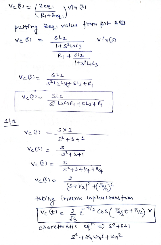 Vesis Zeqi Vin (s) Rit Zeqi putting Zeqi value from Art 2 Vesi Slz vin() 1+526263 R14 sl2 1+52L263 SL2 Vc (S) = 3²L2 231+ SL2