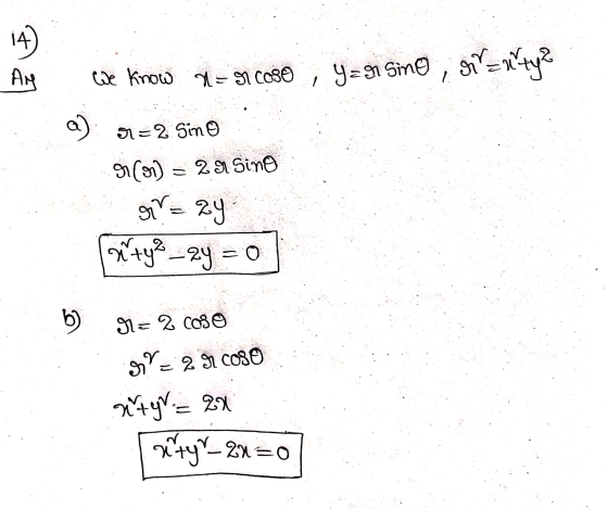 Party We know 2 = 91 Coso , y=91 Sino, a) 9=2 Sino 9(91) = 2 9 Sino gr = 24 (artys_2y = 0 b) 9= 2 COSO g1Y = 299 caso rtyr =