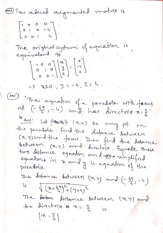 MX 1 0 o - - L 0 0 0 -4 o 4 Z 0 0 1 1,200 y = -4, 2-4 ) two distan innan d.. ir 3+492 Low reduced augmented matrix is The ori