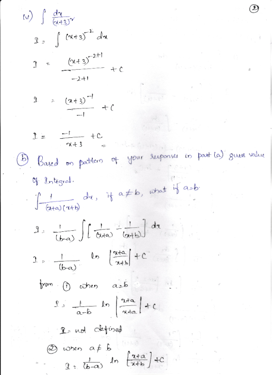 dr (t 3)2+1 -2-t (t3) t3 pat la gueu value Based your seaponses pacttero of ntesrl asb de, i ab, what dr atbJ bra ta b +C (ba