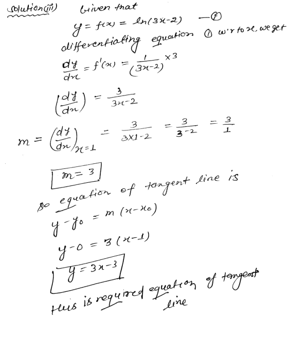solution con briven that ♡ en (3x-2) y=fexs odifferentiating equation 0 wr tone, we get (31-2) X3 dy = f(x) ar edd 3 32-2 an