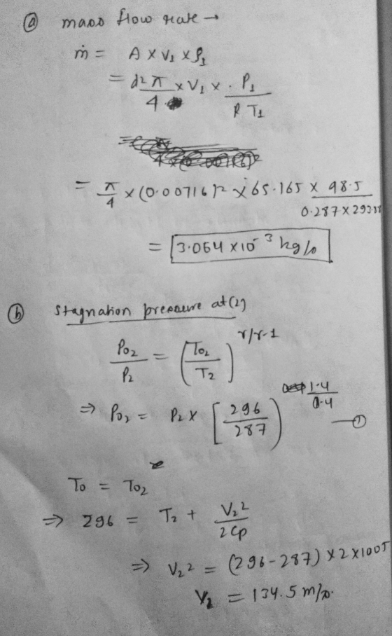 @ maso flow rate in- A XVI XS - den xV, X. P. 4. RTL - I (0.007168 x 65.1658 98.5 0.297 x 29311 = 13.064x10 3 kglo 6 Stagnati