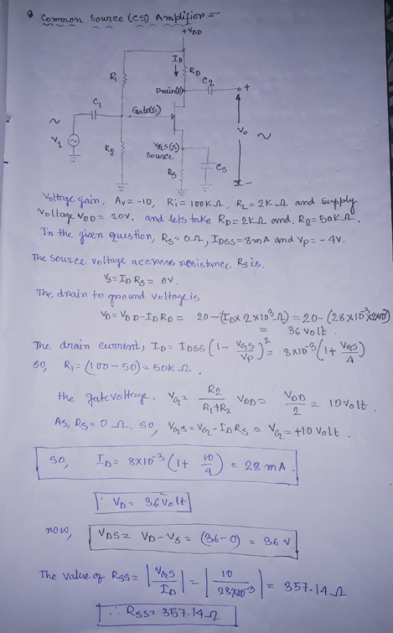 Common Souree (es Ampfe To bwnce The Souree Veltag acepors pesishwne Rs in the drain to gmo und ve ltois 36 volt 4 mo va The